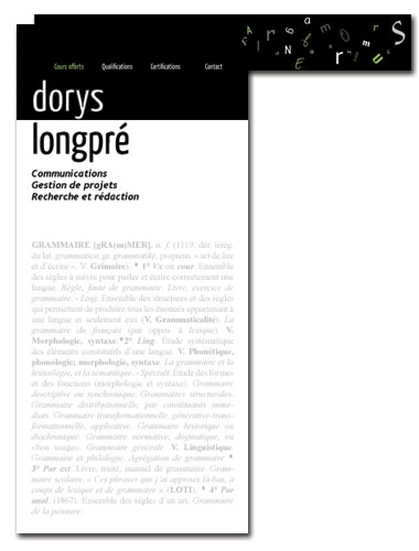 Site web Dorys Longpre